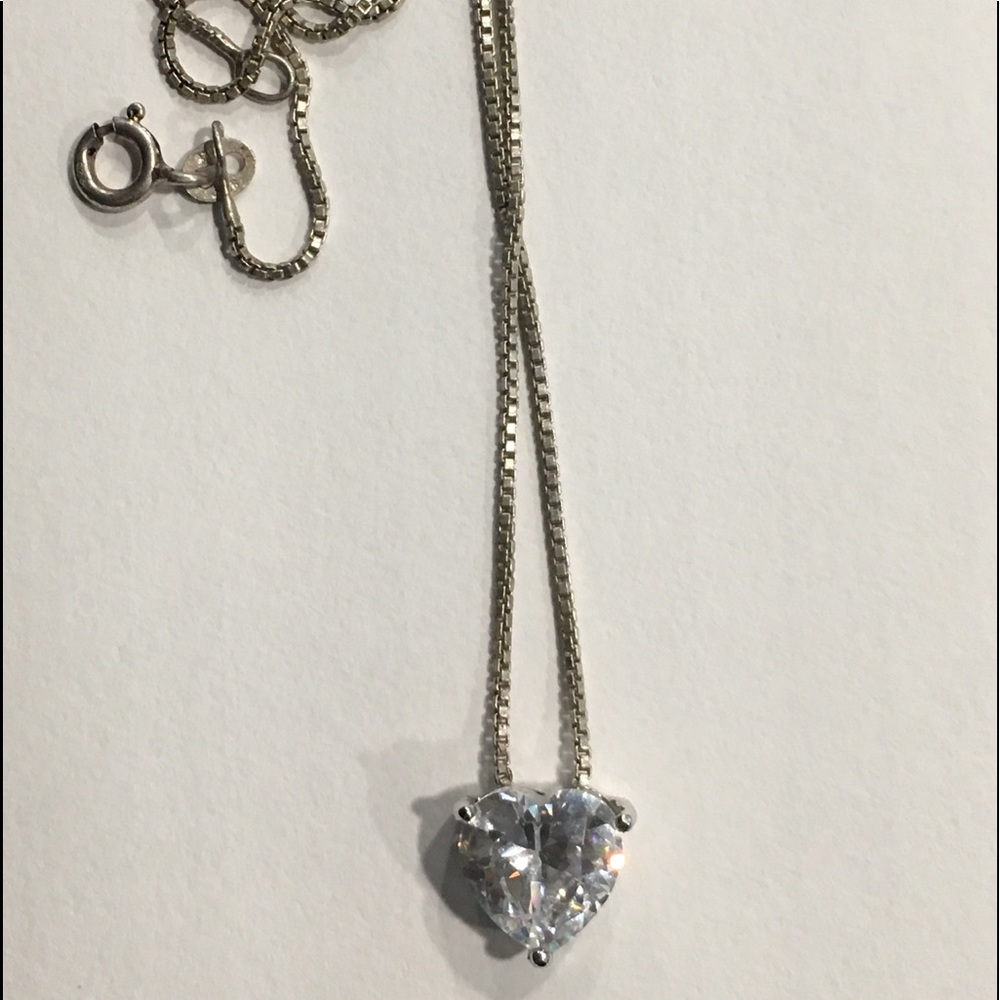 925 sterling heart Mk Michael kors necklace - Picture 3 of 3